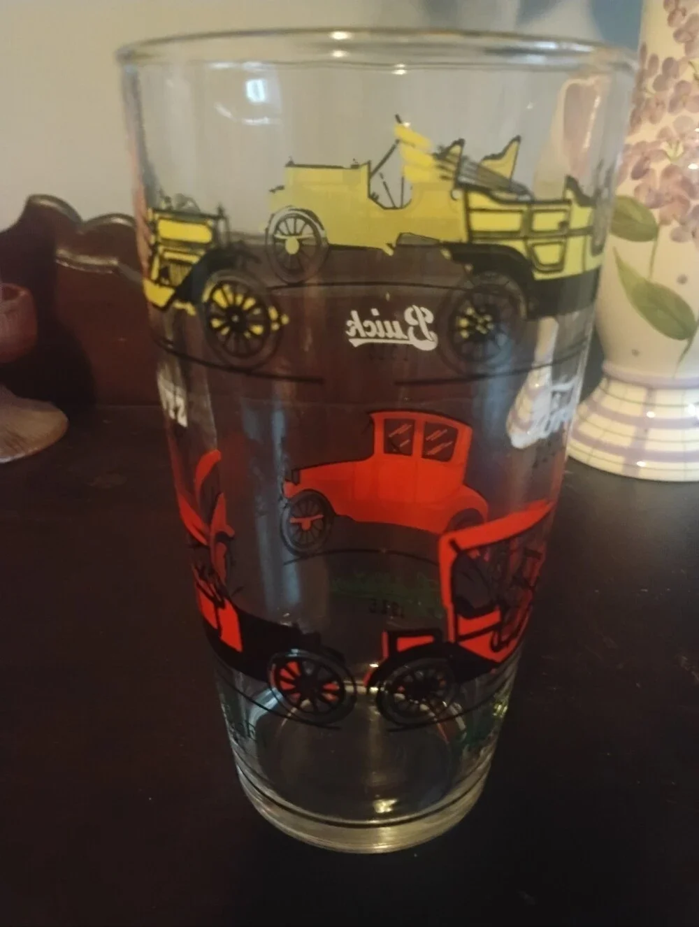 Vintage Antique Cars Tumbler Drinking Glass - Buick, Stutz, Ford, Studebaker